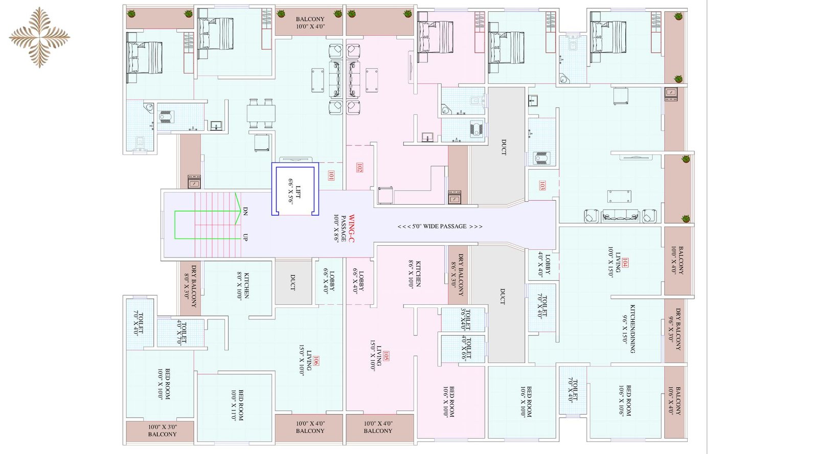 Siddhi-Aspire-Typical-Floor-Plan